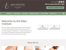 Tablet Screenshot of edeninstitute.com.au